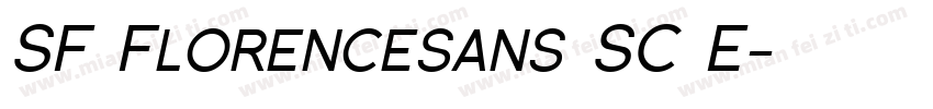 SF Florencesans SC E字体转换